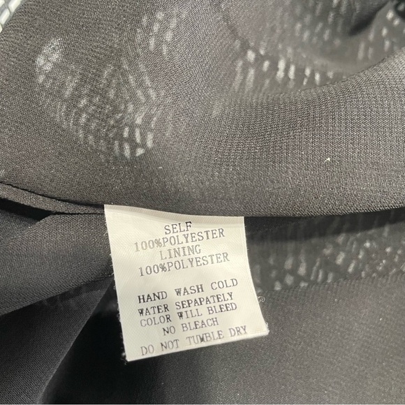 Pinch Ruffle Mini Black and White Pleated Sundress size S - Picture 12 of 15